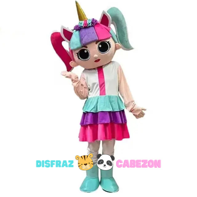 disfraz lol cabezon unicornio